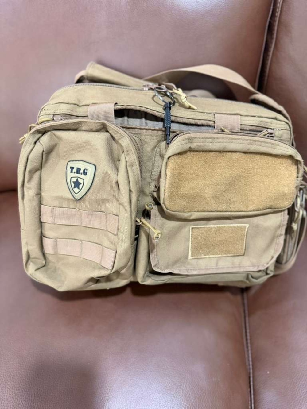 T.B.G Tactical Messenger Bag in Tan